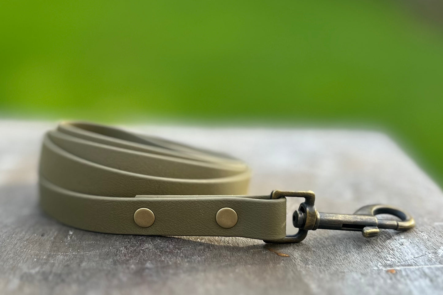 Olive Green BioThane® Clip Lead