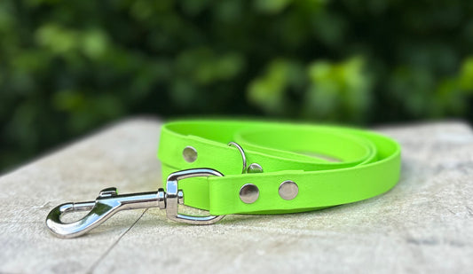 Lime Green BioThane® Clip Lead